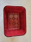 Budweiser Vintage retro Red Plastic 6-can Ice Chest Cooler Logo W  Handles