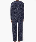 Nautica Women s 2 Pcs Pajama Sleepwear Set Silky Stretch Fleece Color navy--nwt