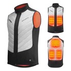 Rockbros Winter Cycling Electric Heated Vest Usb Jacket Thermal Coat Washable