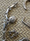 Vintage 800 Silver German Begging Charm Bracelet 14 Small  Antique Some Rare