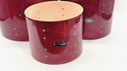 Pdp Lx Series Cherry Red Drum Shells With Badges -10   12    14 