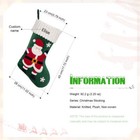 Personalized Plush Santa Claus Christmas Stocking   Snowman Stocking