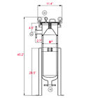 2  Npt In outlet Bag Filter Housing Stainless Steel 100 Psi  2 Bag Filtration