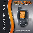 Avital 7345l 2-way Lcd Remote Control And 7143l Companion Remote Combo New