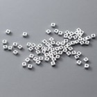 Sterling Silver Square Diy Beads A2120
