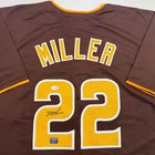 Autographed signed Mason Miller San Diego Brown Baseball Jersey Jsa Coa