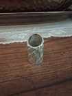 Hammered Solid Sterling Silver Cylindrical Tzedakah  charity  Box