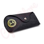 Ray Ban Special Edition Rugged Black Soft Leather Sunglasses Case W  Cloth   Box