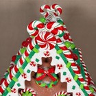 Raz Christmas Gingerbread House Holiday Decor Claydough Glitter 13 5 Inch