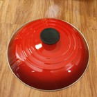 Le Creuset Enameled Steel 10 Quart Stockpot  Cerise Red - Preowned