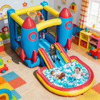 Kids Inflatable Bounce House Castle Slide Ball Pit Jumping Bouncer With Blower