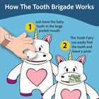 Tooth Fairy Pillow   Plush With Large Pocket Mouth For Lost Teeth  Treasures    