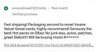  25 Mlb Baseball Mystery Hot Pack  Guarenteed 9 5 10 Slab See Feedback         