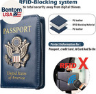 Passport Holder For Men Women Rfid Blocking Us Passport Cover Case  Waterproof L
