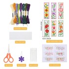 Origach 6 Set Flowers Cross Stitch Bookmark Kit 8 66 X 3 15 Inches 
