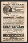 Quack Medicine Trade Card parker s Ginger Tonic best Health   Strength Restorer