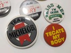 Lot Of Vintage Pinback Button Pins Beer Theme Tecate Super Dry Asahi Karakuchi