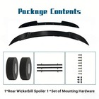 Wickerbill Rear Spoiler For Charger Sxt Scat Gt R T Srt 2015-2024 Carbon Fiber