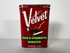 Vintage Velvet Pipe And Cigarette Tabacco New Old Stock Tin Full Not Used