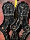 Antique Sliding Barn Door Hangers Vtg Heavy Duty Fire Industrial Roller Hardware