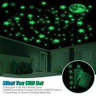 1049 Pcs Glow In The Dark Wall Sticker Stars Moon Luminous Kid Room Decal Decor