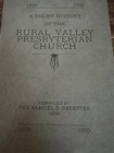 1935 Rural Valley Presbyterian Church Pa Booklet