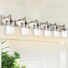 6-light Vanity Light Fixture Modern Bathroom Light 6 Lights Brushed Nickel