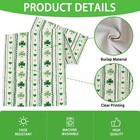 St  Patrick   s Day Table Runner 13x72 Inch  Green Shamrock Love Heart Stripe Se