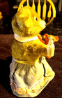 Old Windup Mother Bear Feeding Baby Bear 6  Tall Made In Japan  Working 1950s