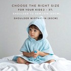 Baby Hooded Cotton Towel Poncho Dark Blue Size 2-3t