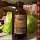 Old National Drug Co  Empty Glass Bottle W  Original Label  Rare 