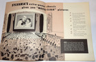 Vintage 1950 Sylvania Movie-clear Television Catalog brochure  Tv  Console table