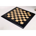 18  Ebony   Maple Wood Printed Chess Board With Carved Borders -43mm Square - Ma
