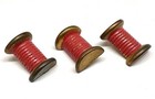Unusual 1930s 1940s Spool Of Thread Buttons Vtg Metal Elsa Schiaparelli Style