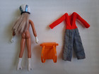 Vintage Evel Knievel Derry Daring Figure W  Mountain Climbing Suit   Extra Lot    