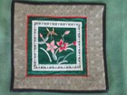 3 Vintage Asian Chinese Embroidered Silk Art Floral Panels - 7 1 2  Square