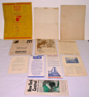 Lot 1940 s N y  Central Rr  Tour Guide Pamphlets  Playbills  Menus More Qty  11 