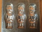 Vintage Antique Metal Christmas Santa Chocolate Mold - 14 5  X 6  X 3 4 