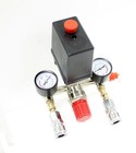90-120psi Air Compressor Pressure Switch Control Valve Manifold Regulator Gauges