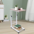 C Shaped Side End Table Hospital Overbed Rolling Tray Living Room Bedside Desk