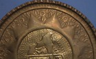 Antique Islamic Hand Made Floral Brass Wall Hanging Decorative Plate