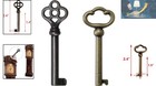 Antique Brass Skeleton Keys Set - Vintage Charm For Furniture Restoration