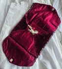 Antique Civil War Era Floral Plaid Silk Sewing Silk Case W Velvet   Satin  