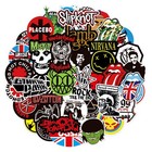 Rock Band 100 Stickers Lot Punk Music Heavy Metal Bands Sticker Decal-us