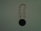 Lee Sands Mother Of Pearl Round Flower Pendant Necklace