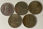 India Coin Lot 5 Coins 1 Rupee 1995   2 Rupees 1992 1997 Circulated
