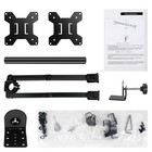       10 -32  Dual Monitor Stand Screens For Led Lcd Monitor Tv Bracket Adjustable N