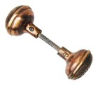 Pair Of Antique Vintage Eastlake Victorian Ornate Door Knobs W  Spindle Salvage