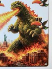 Guinness Beer Metal Sign - Guinness For Strength Retro Vintage Irish Godzilla