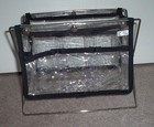 Vintage- Unique Large Clear Plastic Cosmetics Caddy Organizer
